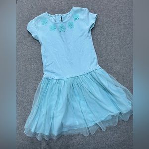 Carters girls light blue aqua dress , great condition size 6